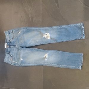 DYNAMITE Cara Distressed Boyfriend Jeans Ripped Destroyed Slim Denim